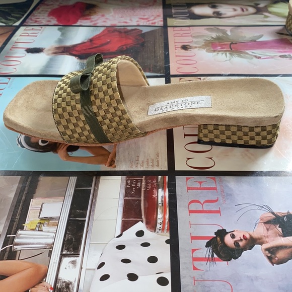 Amy Gladstone open toe slip on sandal size 7 - Picture 6 of 7